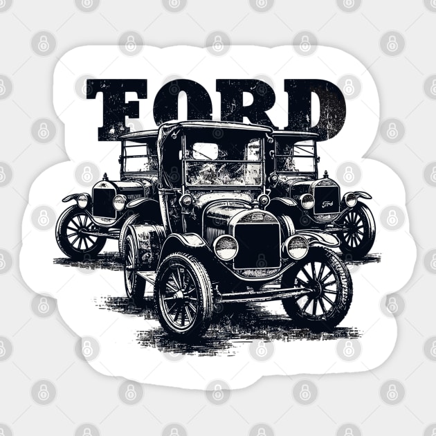 Ford Model T Sticker by Vehicles-Art